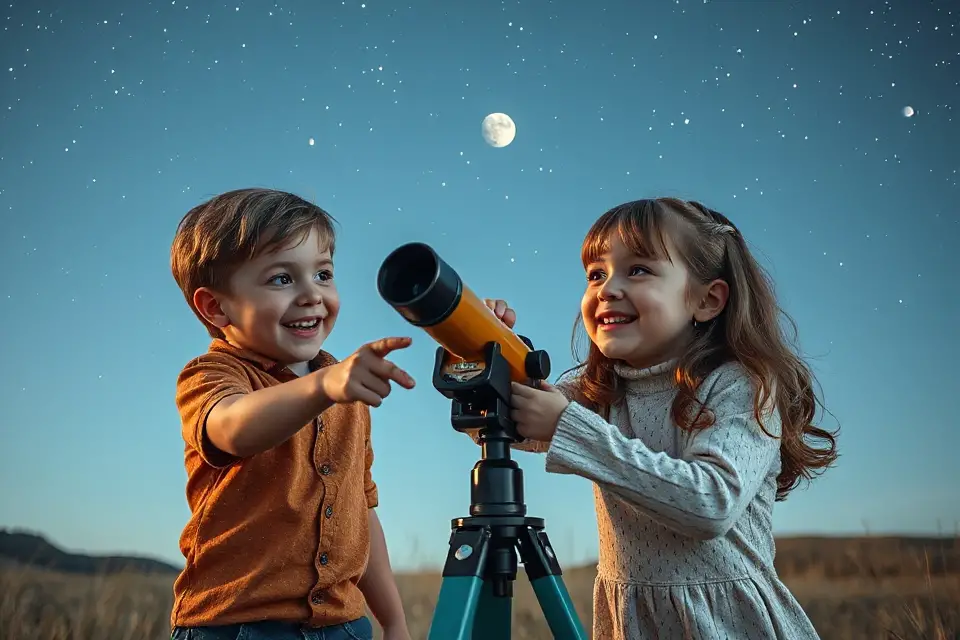 telescope adventure with friends