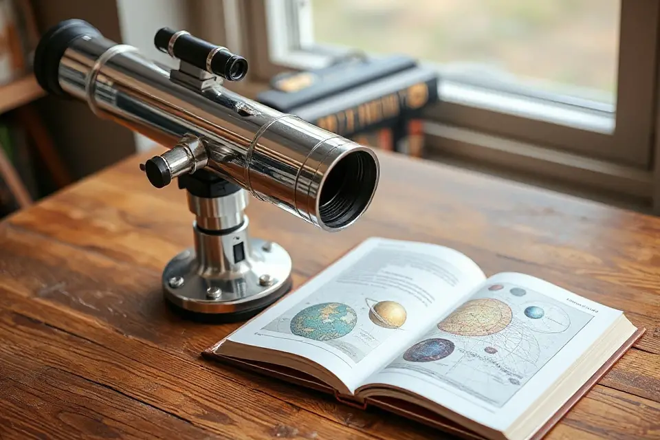 telescope and astronomy book