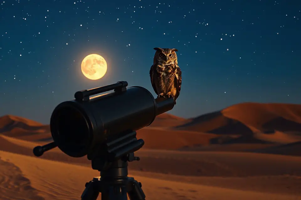 telescope desert night owl
