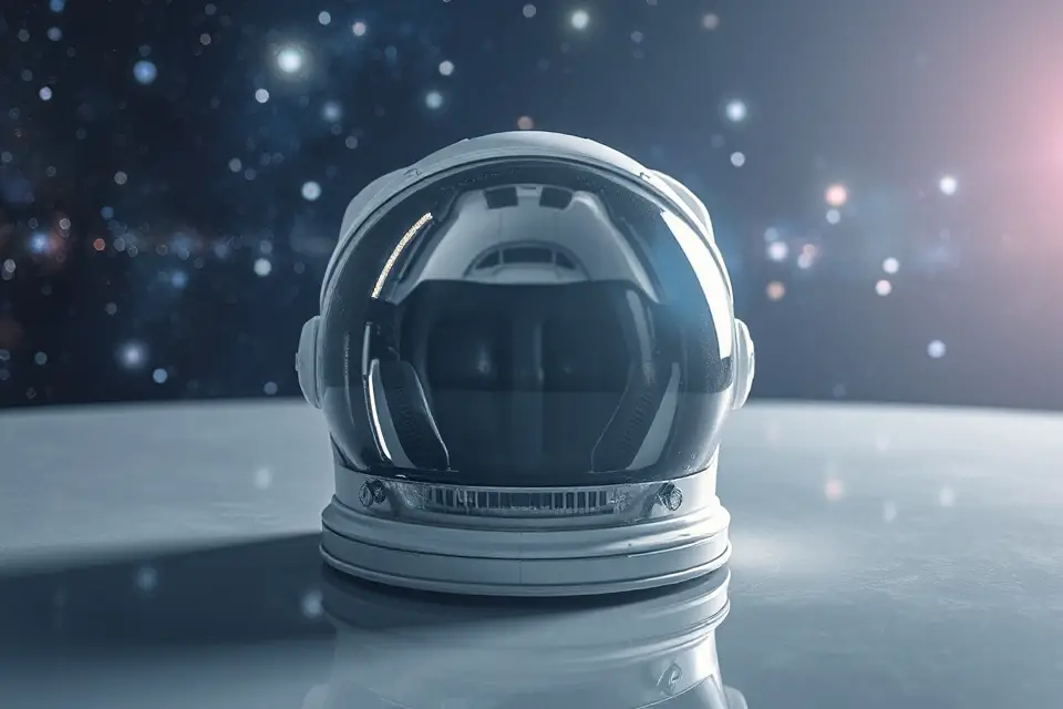 transparent astronaut helmet image