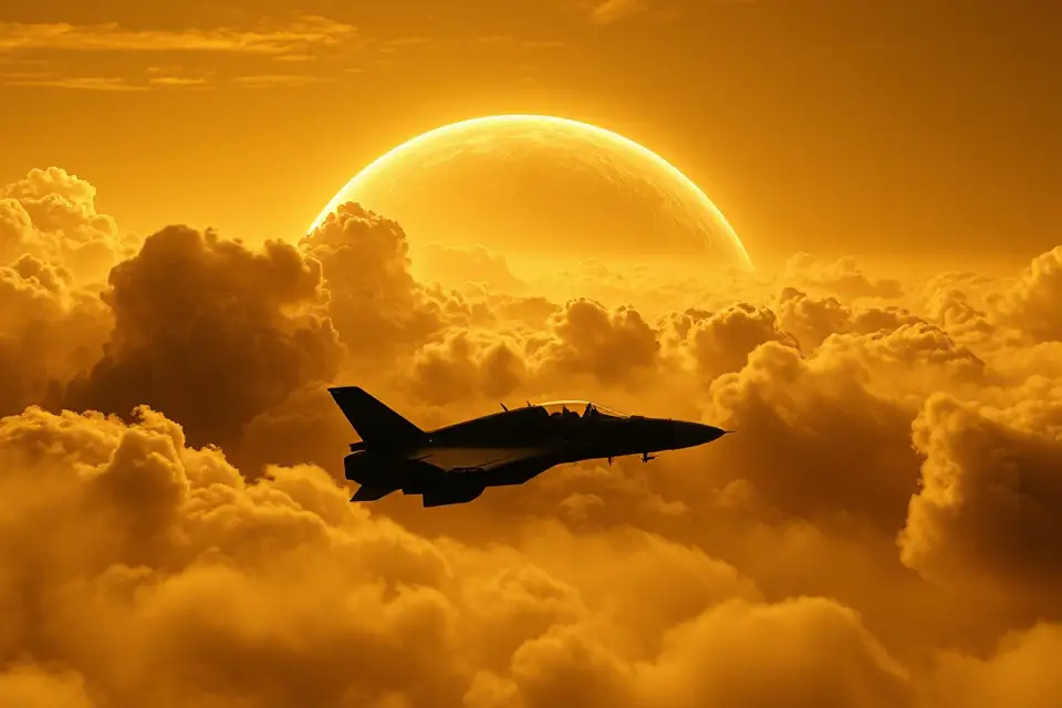 venus atmosphere spacecraft silhouette