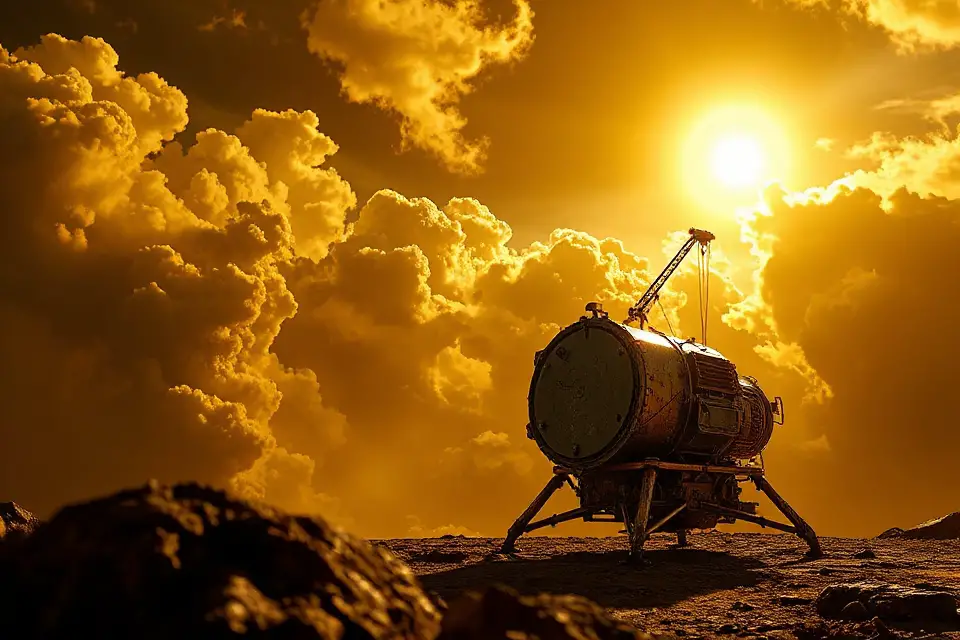 venus atmosphere stock photo