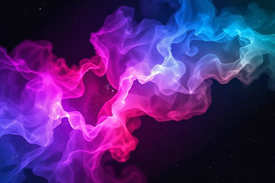 vibrant colorful nebula photo