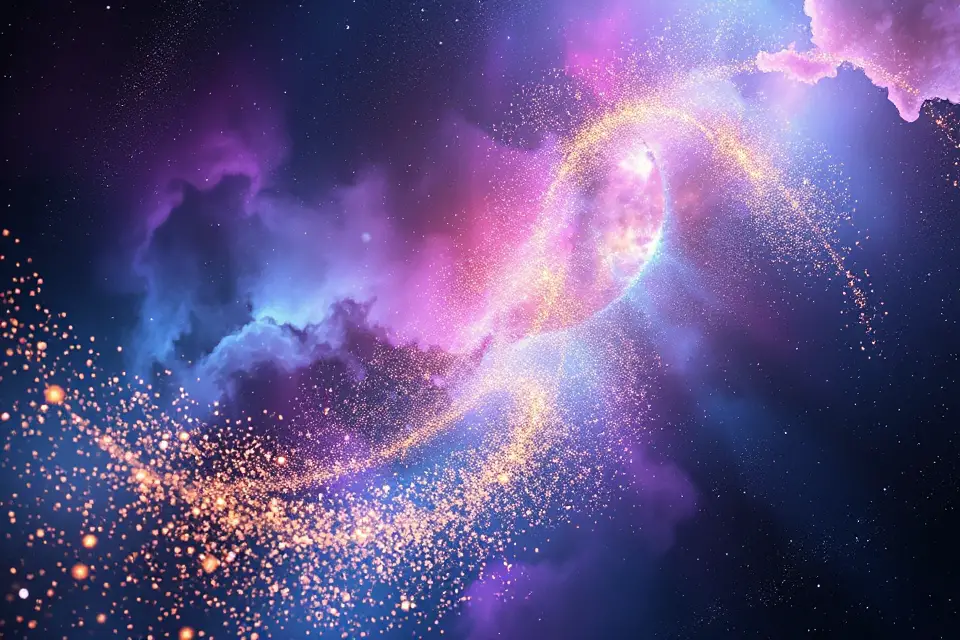 vibrant cosmic dust photo