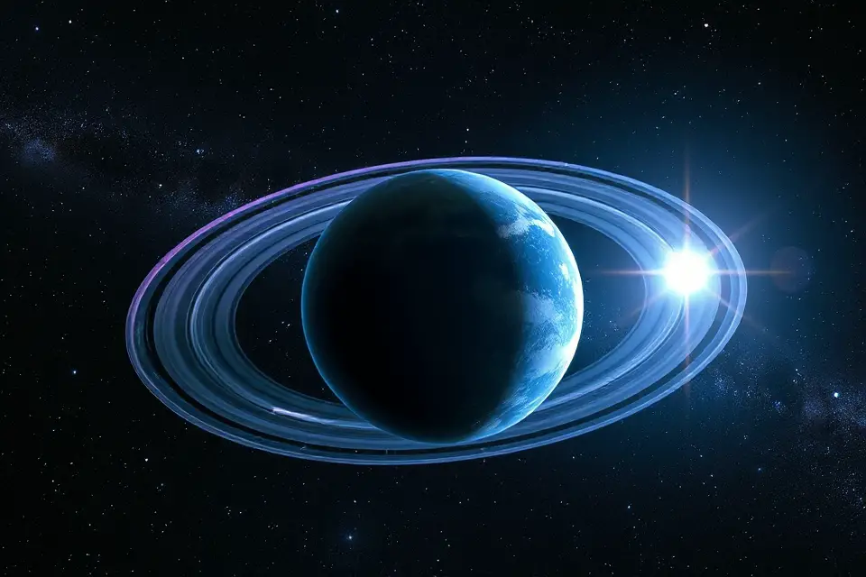 vibrant planetary rings photo