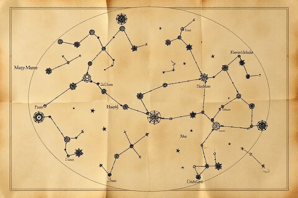 vintage constellation map download