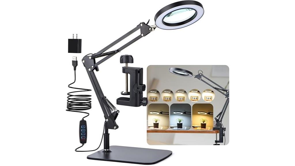 illuminated magnification for tasks