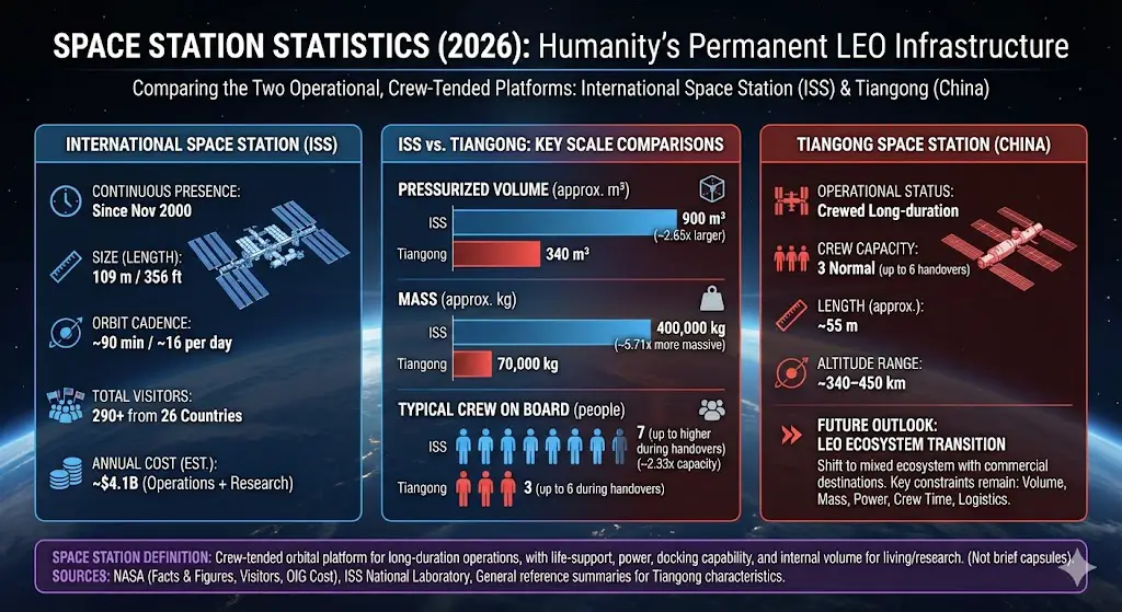 space station statistics